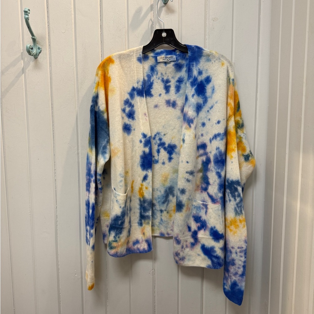 Love Tanjane Biaritz Cashmere Tie-Dye Open Cardigan